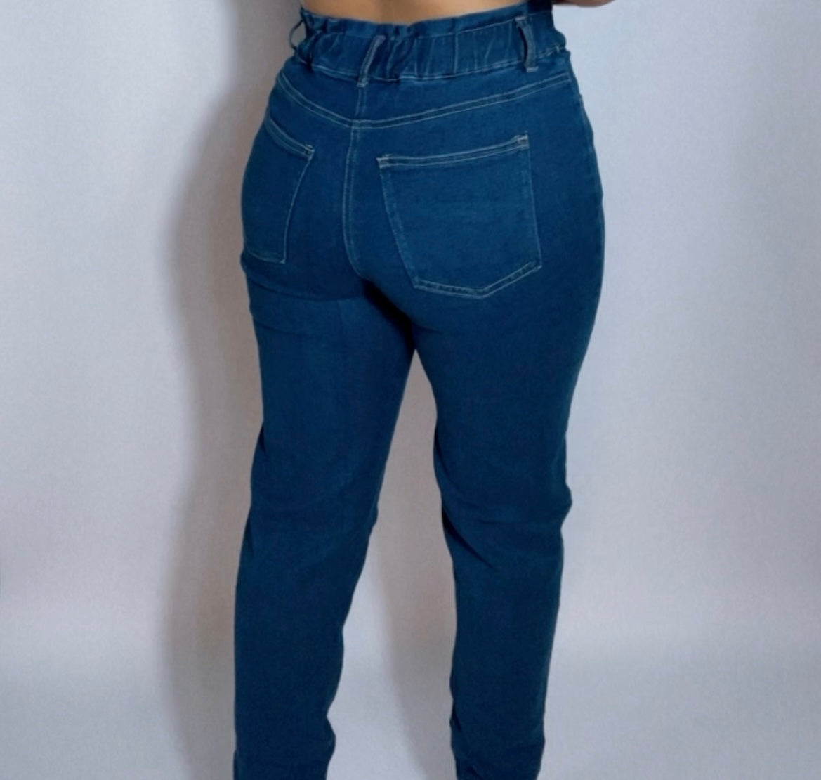 BBTM DARK HIGH WAISTED DENIM JEAN