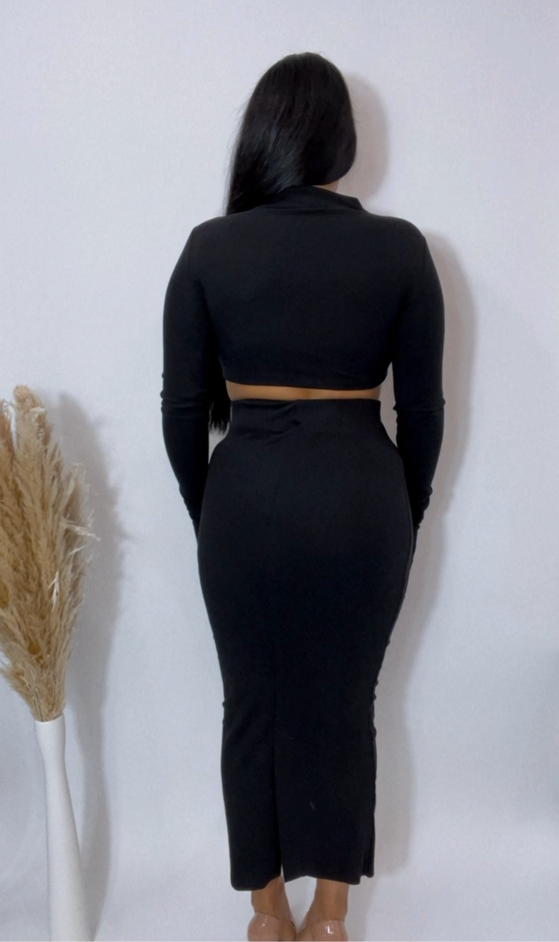 BBTM CHIC TIANA MARIE top in smoked black