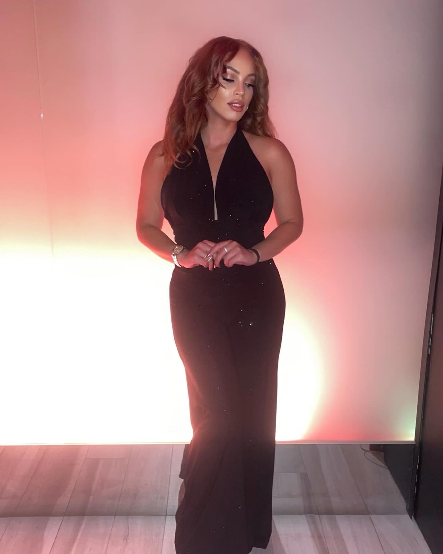 BBTM SS PALAZZO PANT BLACK