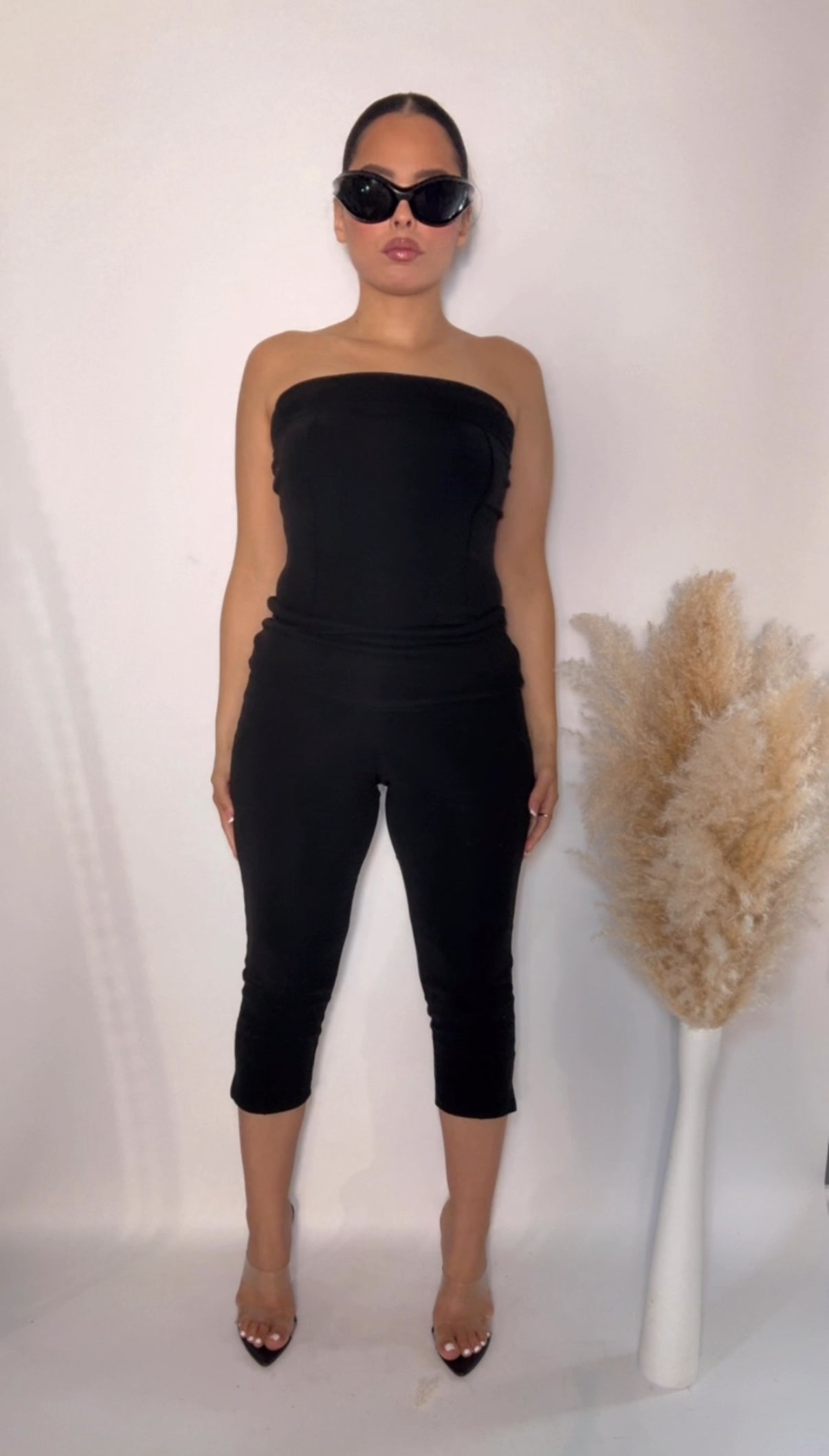 BBTM CHIC ULTRA-SOFT TUBE TOP SMOKED BLACK