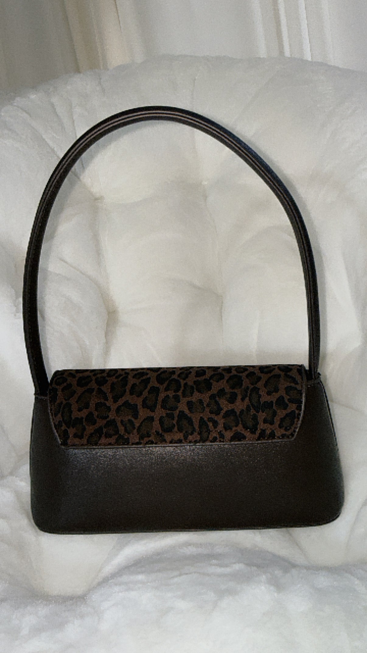 The Gabriella leopard dark brown bag