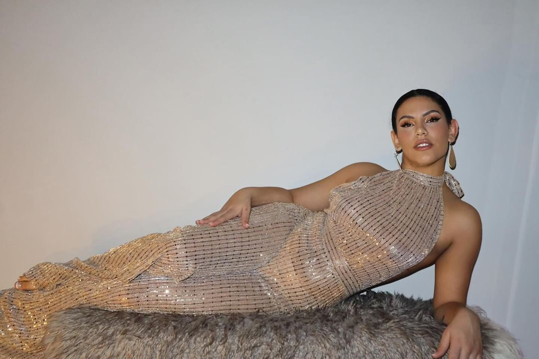 Crystal sequin jumpsuit