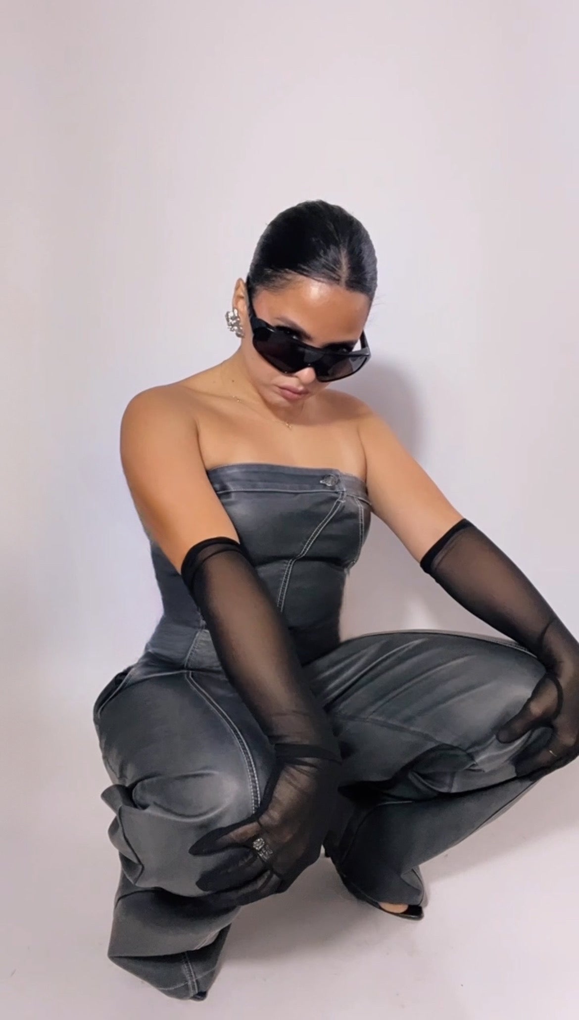 BBTM PU SMOKED GREY TOP