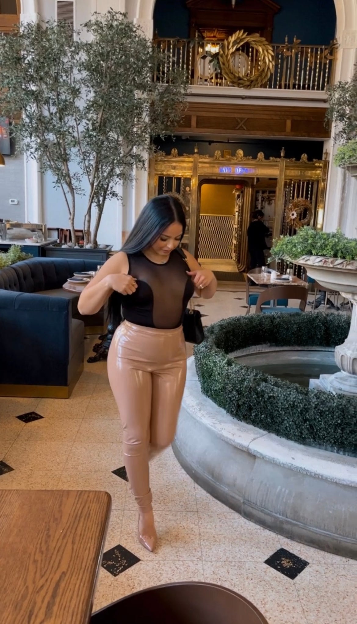 BEAUTIFIED MESH bodysuit