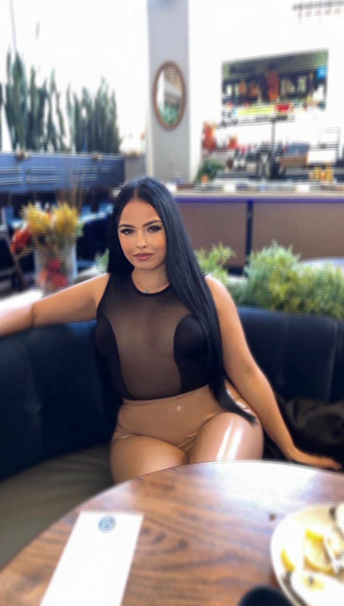 BEAUTIFIED MESH bodysuit