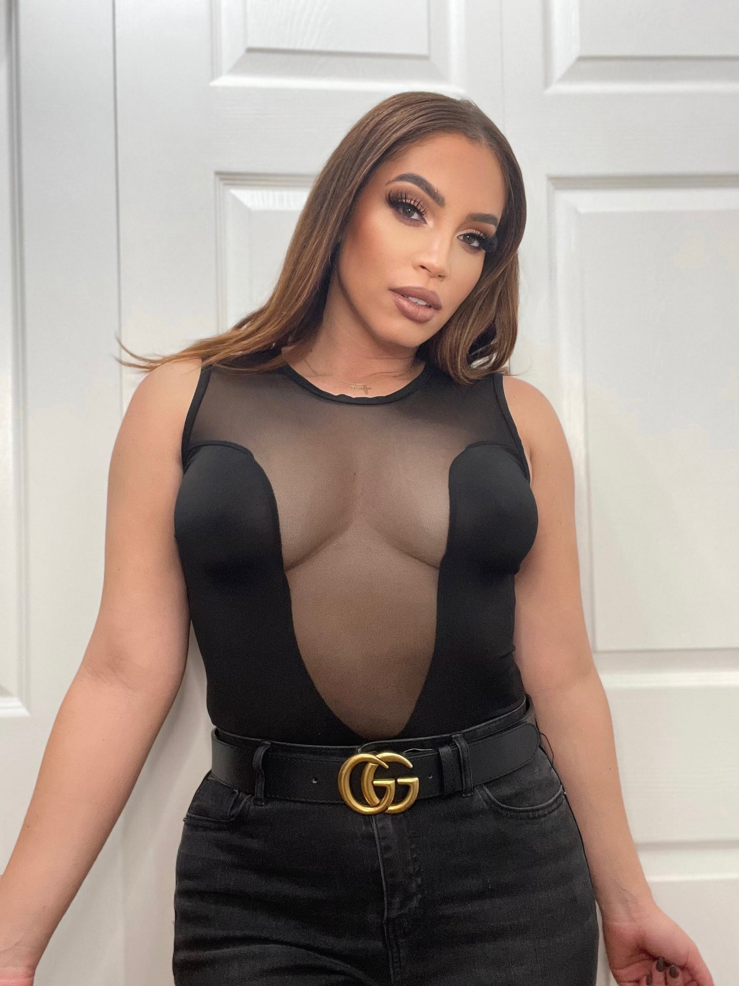 BEAUTIFIED MESH bodysuit