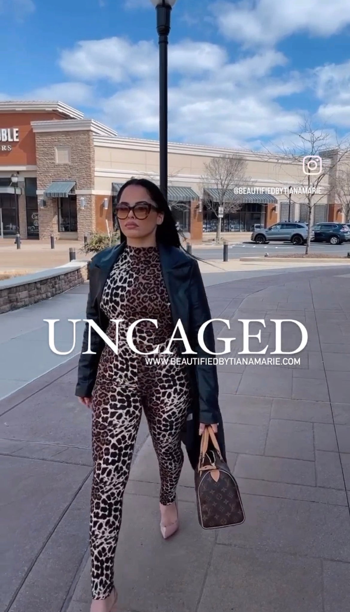 The UNCAGED leopard jumpsuit