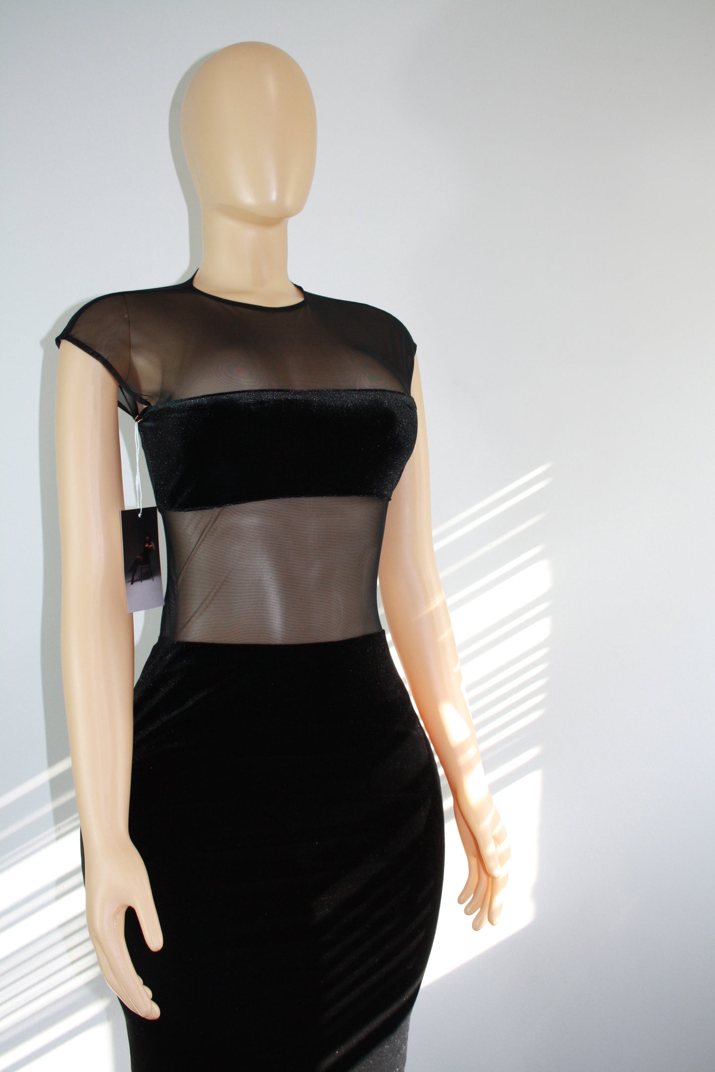 BBTM mesh/velvet “IT GIRL” dress