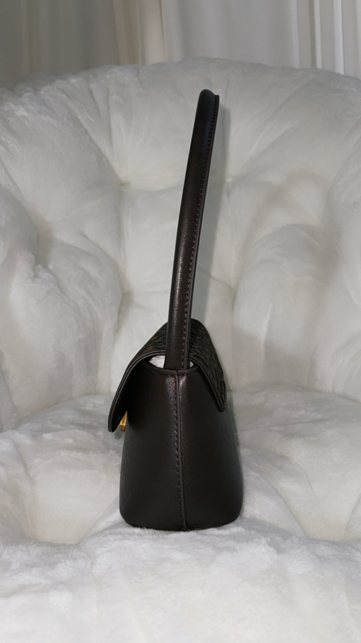 The Gabriella leopard dark brown bag