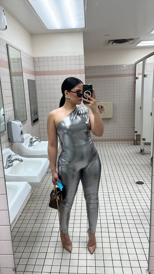 The PERSEVERANCE silver metallic jumpsuit