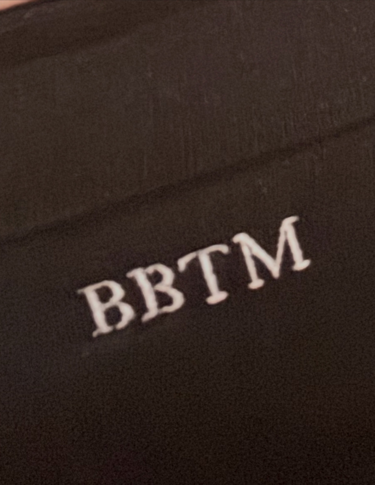 BBTM logo bandage halter dress black