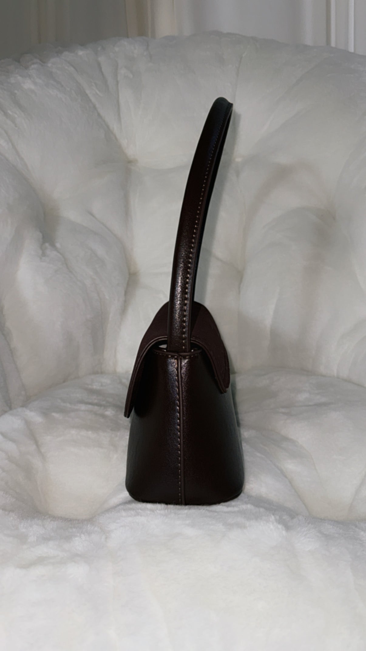 The Kat/Abby burgundy brown shoulder bag