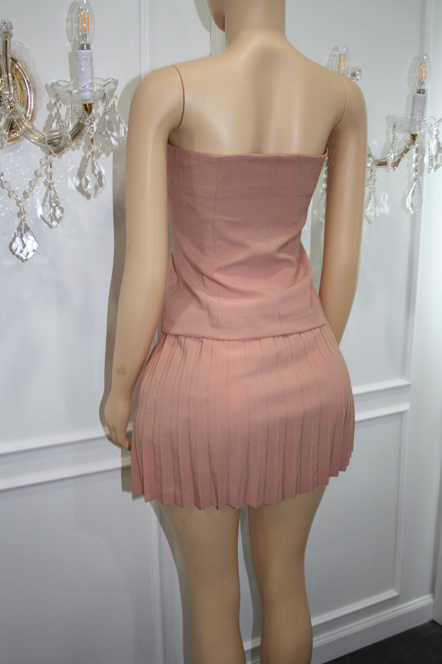 BBTM peachy pink mini skirt