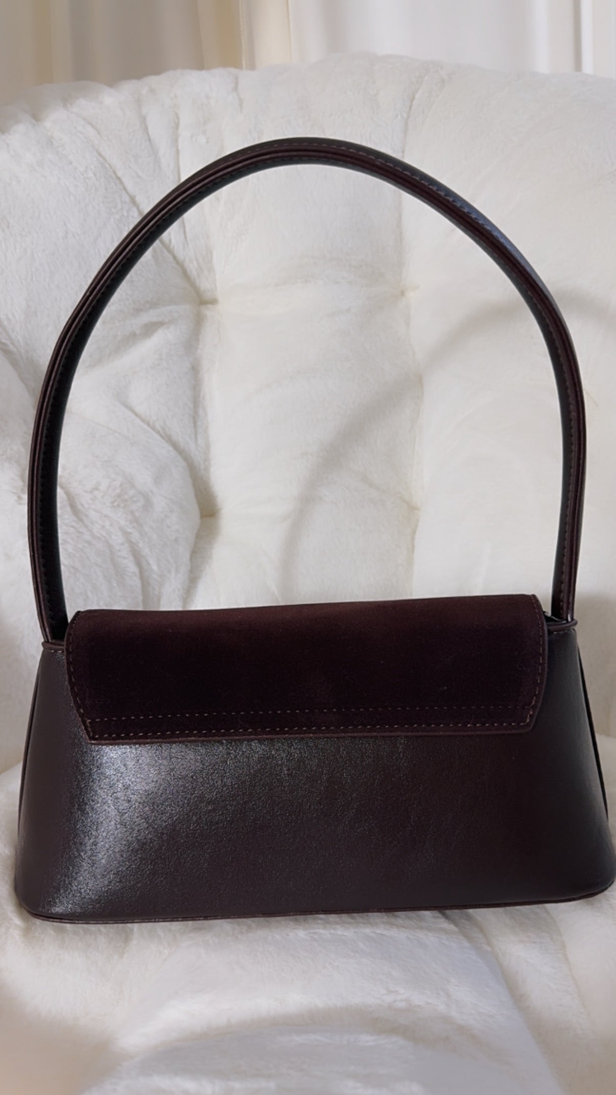 The Kat/Abby burgundy brown shoulder bag