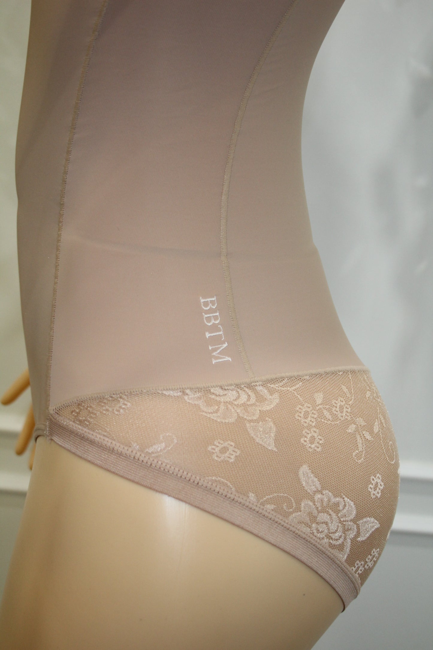 BBTM shapewear skin nude #1 floral mesh bodysuit