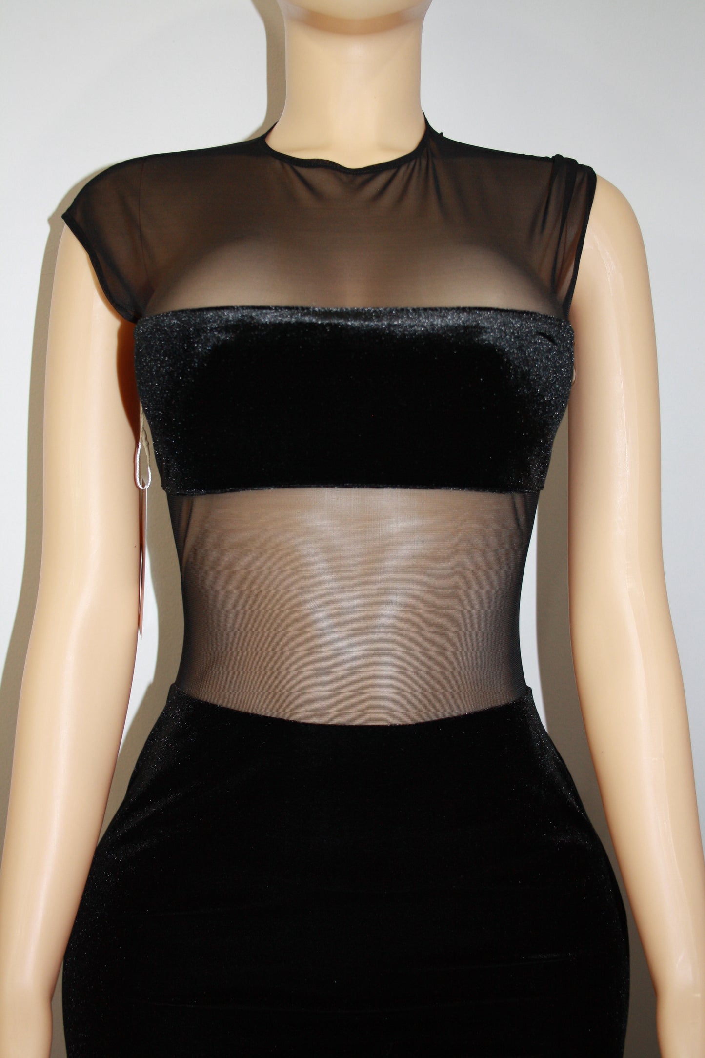 BBTM mesh/velvet “IT GIRL” dress