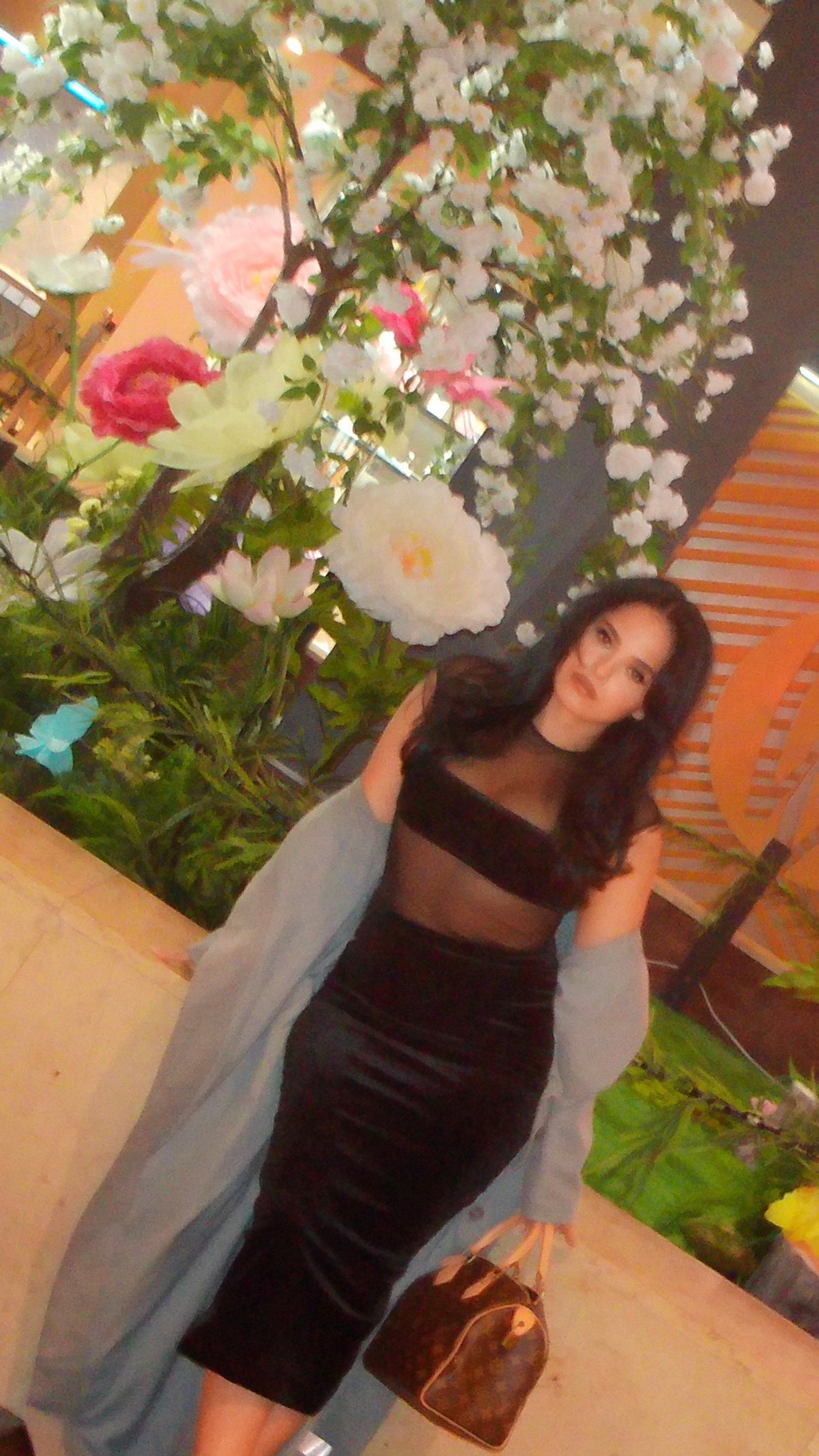 BBTM mesh/velvet “IT GIRL” dress