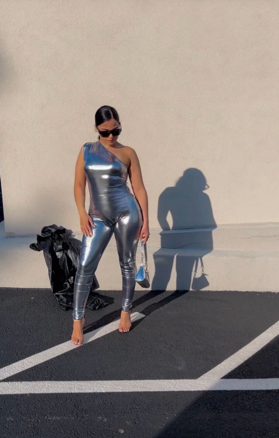 The PERSEVERANCE silver metallic jumpsuit